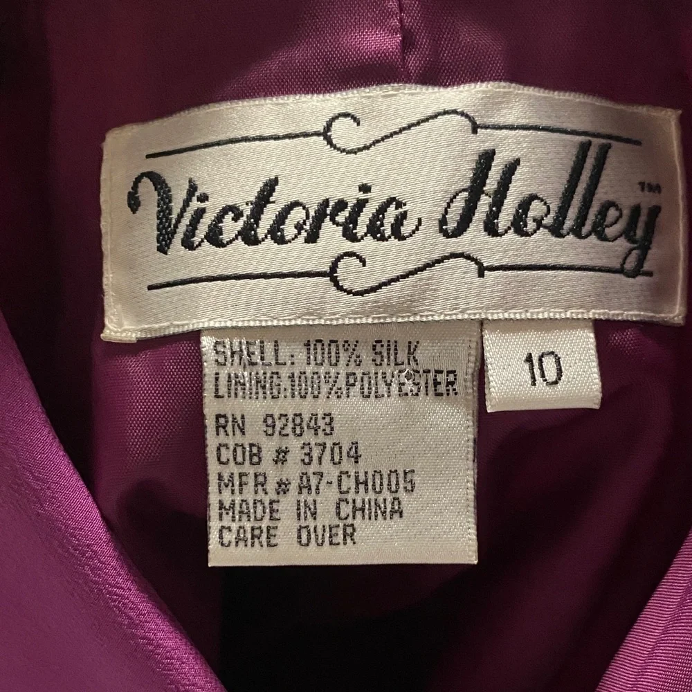 Victoria Holley Silk 90s Fuchsia Top